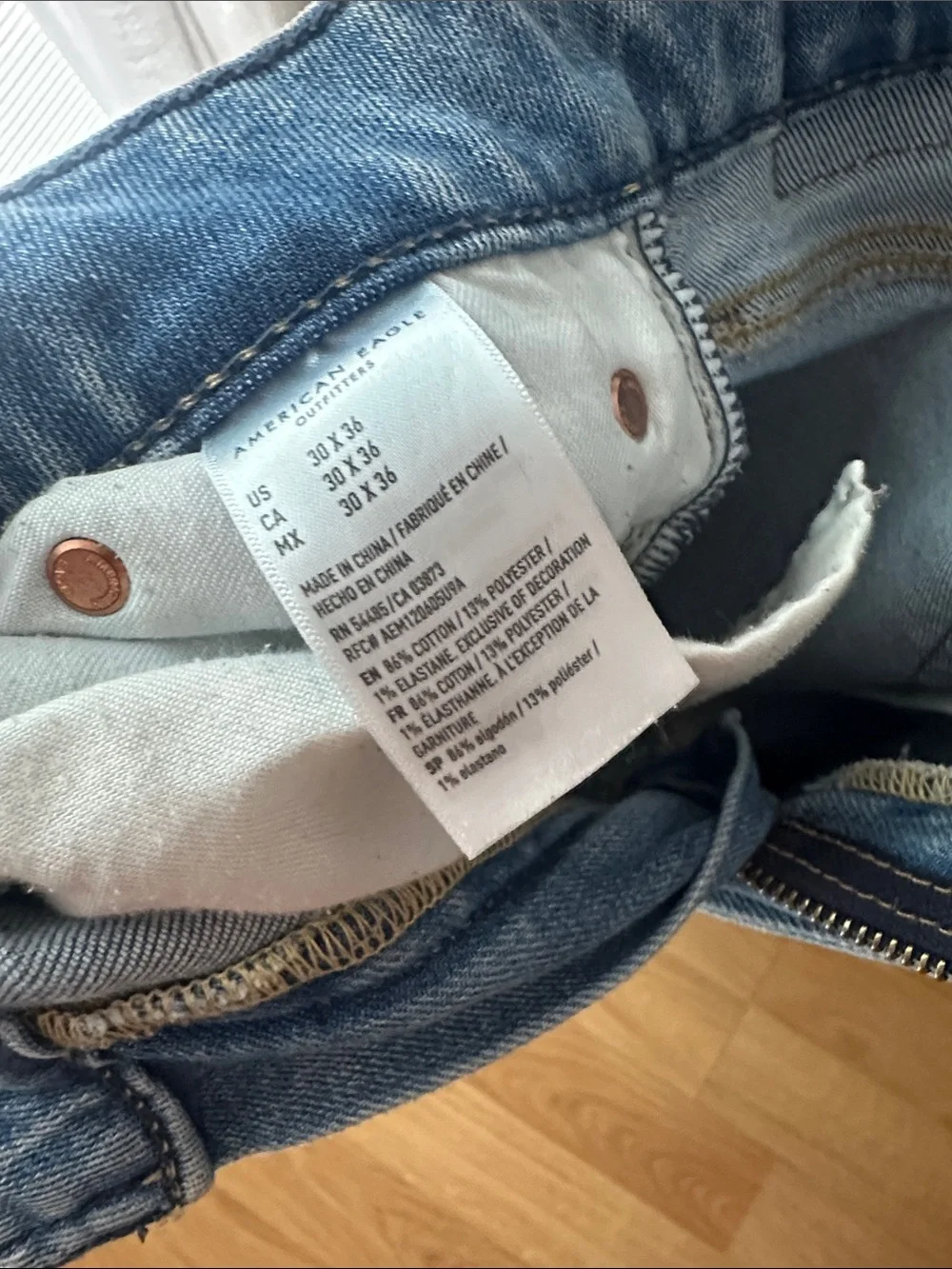 American Eagle Outfitters Light Wash Slim Jeans